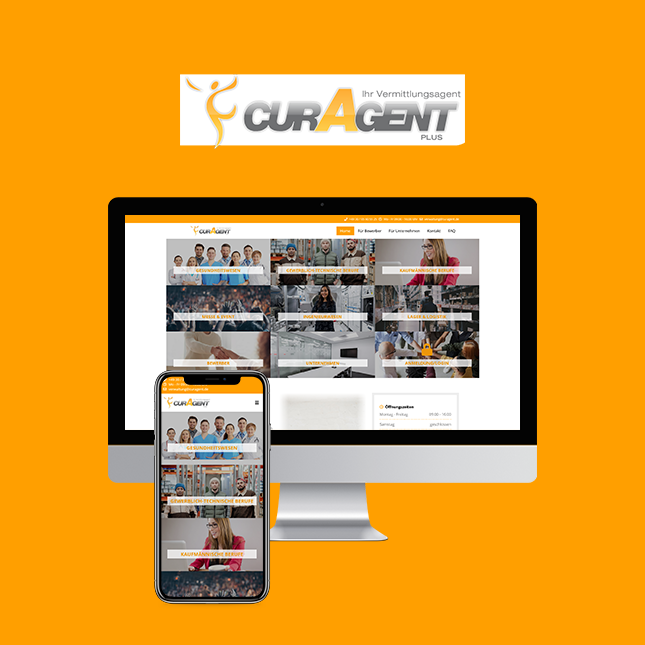 Website-Relaunch: Curagent Plus GmbH